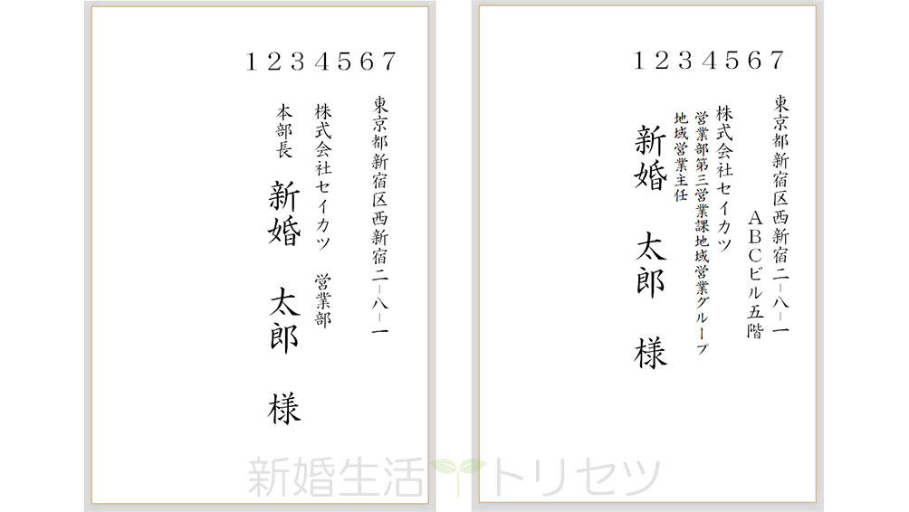 実例で学ぶ!宛名面の書き方マナー【会社編】
