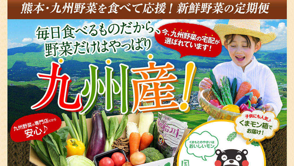 新鮮な九州野菜をお届け!“九州野菜王国”