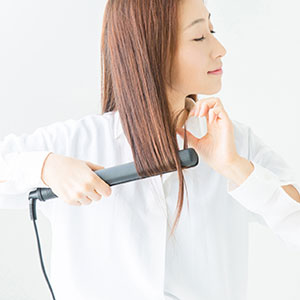 ヘアアイロンをよく使用する