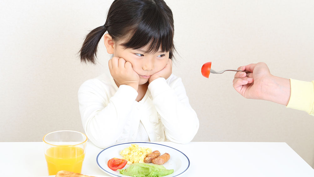 食べ物の好き嫌いが多い